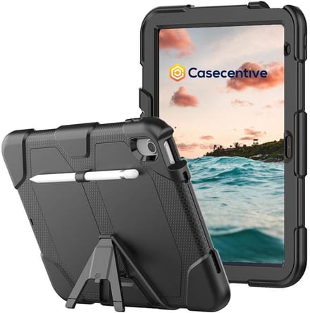 Casecentive Ultimate Hardcase iPad 10.9 (2022) / 11 (2025) Black