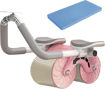 AB Roller Buiktrainer met Automatische Rebound en Kniekussen – Core Trainer voor Effectieve Buikspiertraining