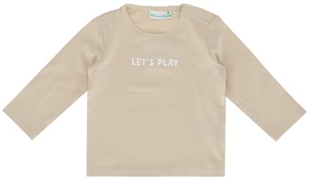 Babylook T-Shirt Let's Play - Maat 62 - Oyster Gray