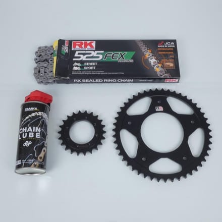 Kit chaîne FE pour scooter Gilera 800 GP CENTENARIO 2009 22x47 P525 Al105mm Neuf