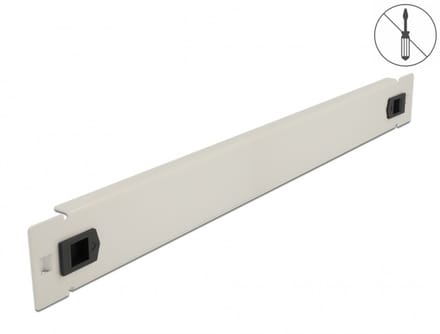 19 inch blindpaneel | toolfree | 1U | grijs