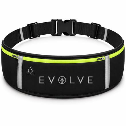 Fit Evolve Hardlopen Telefoonhouder – Hardloop Heupband – Hardloopriem – Sport Heupband – Running Belt – Verstelbaar & Reflecterend – Groen