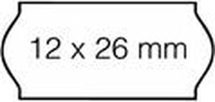 Prijsetiket 12x26mm Sato Samark permanent wit - 36 stuks