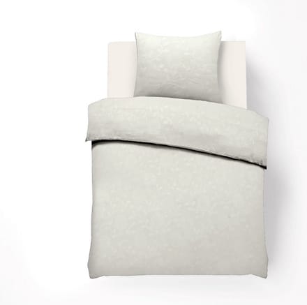 Husch Dekbedovertrek - Embossed Flower - 140x200/220 - Ecru