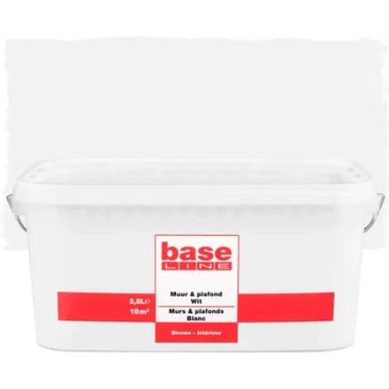 Baseline Muur & Plafond Muurverf - Mat - Wit - 2,5l