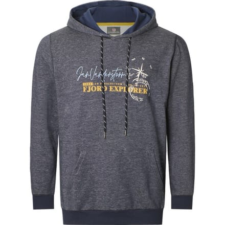 Jan Vanderstorm herren Sweatshirt - 52/54 - donkerblauw - Plus Size