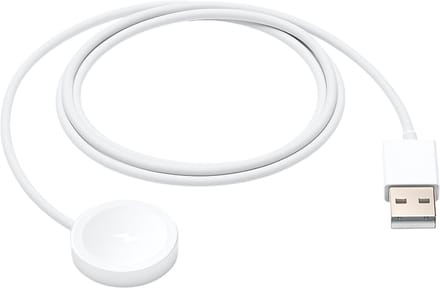 Hoco, Magnetische Oplader geschikt voor Apple Watch - Met 60cm USB-Kabel, Wit