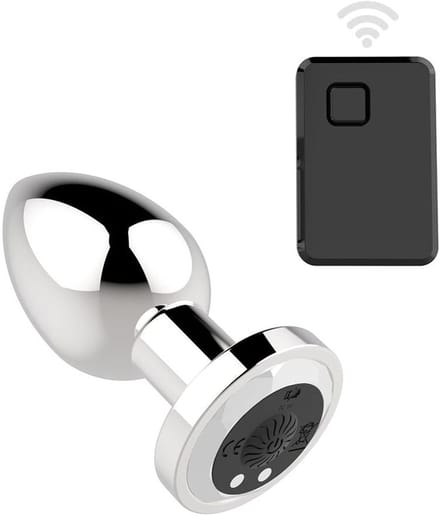 Kiotos - RVS Vibrerende Buttplug Met Afstandsbediening