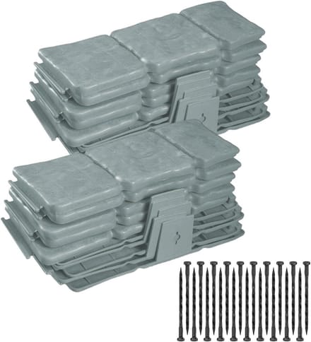 Tuinrand Set - Decoratieve Rand - Bloembed Afscheiden - Stapelbaar Ontwerp - 20 Stuks - Meerkleurig
