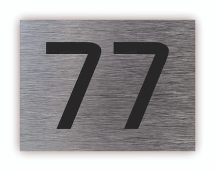 Dibond rvs look huisnummerbord voordeur 20x15cm DB97