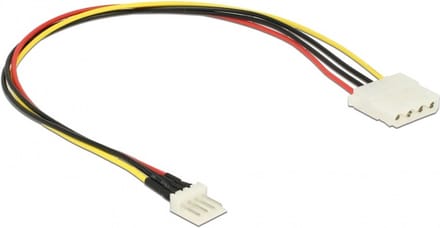 Floppy (m) - Molex (v) voedingskabel - 0,30 meter