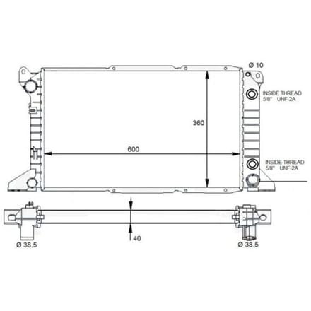 Motorradiateur  NRF 59132