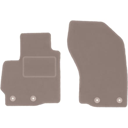 Beige voormatten voor: Mitsubishi Outlander II crossover (2006-2013)