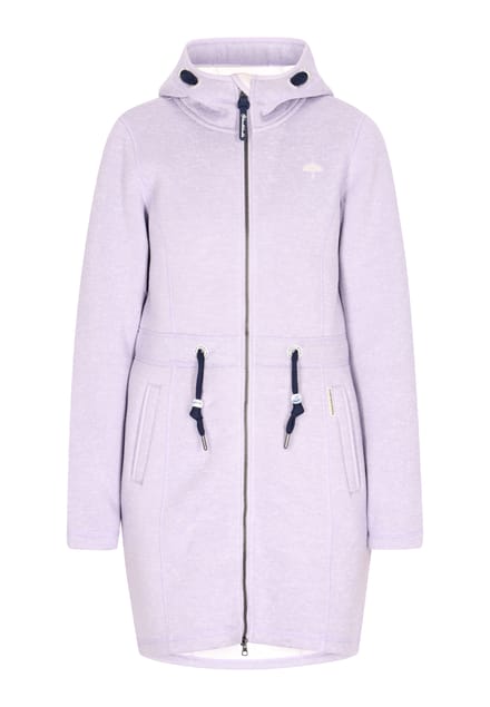 Schmuddelwedda Gebreide fleece jas Dames Grijsviolet gemêleerd