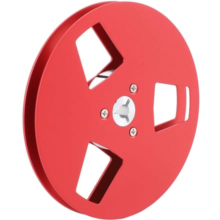 Bobine de ruban vide 5 pouces 3 trous Nab universelle ouverte en alliage d'aluminium pour Studer ReVox rouge