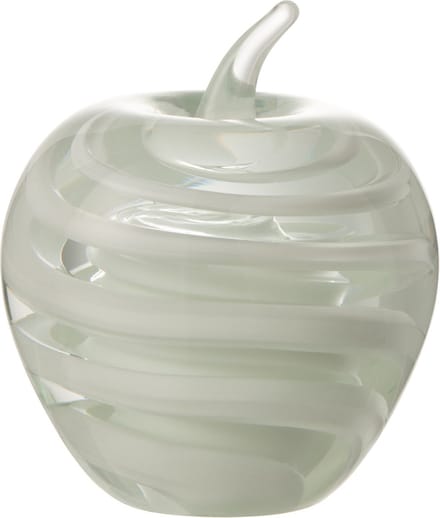 J-Line presse-papier Appel - glas - wit - large