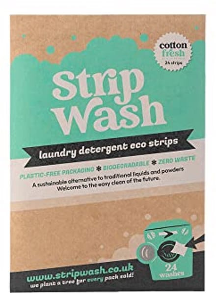 Strip Wash Laundry Strips 24 Pack Cotton Fresh - Ecoliving