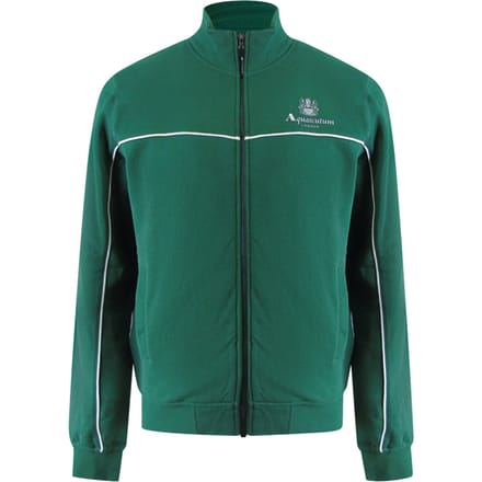 Aquascutum Active Piping Mock Neck Hunter Green Fleece