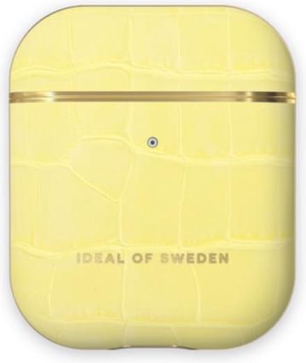 iDeal of Sweden AirPods Case PU voor 1st & 2nd Generation Lemon Croco