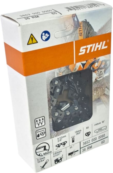 Stihl 3/8" Rapid Micro (RM) zaagketting 40 cm 3/8" 1,6 mm 60 TG ( 36520000060 )