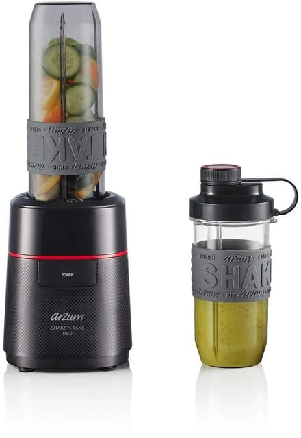 Arzum Shake 'n Take Neo Blender AR1147-0100 | Zwart - Mini blender - 500W