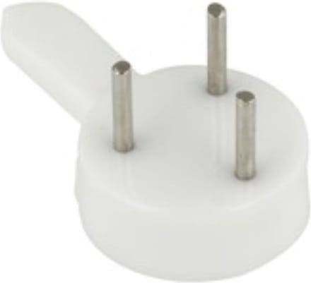 betonhaak 20mm 7 stuks plastic wit