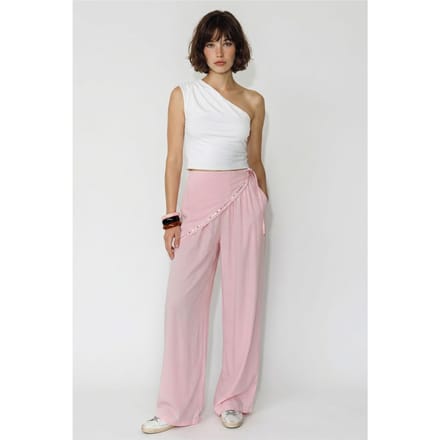 Brede Pijpen Pull-On Broek