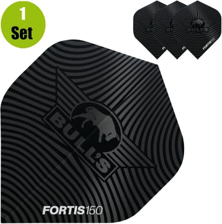 Bull's Fortis 150 Std. Black - Dart Flights