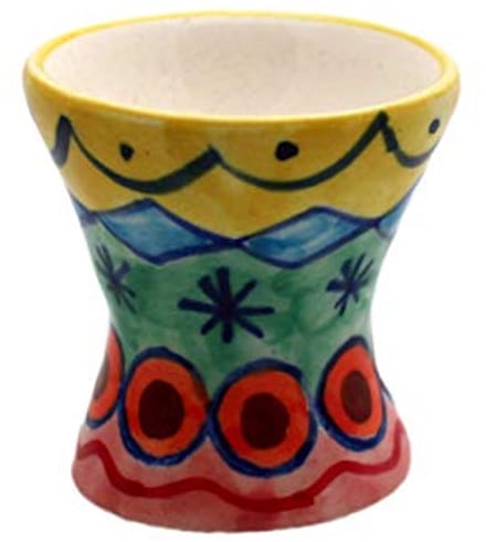 Set van 4 kleurrijke keramische eierdopjes voor een perfecte start van de dag