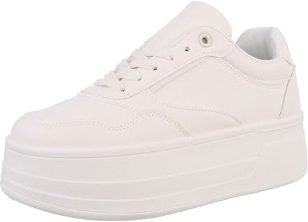 Dames wedge sneaker beige maat 41