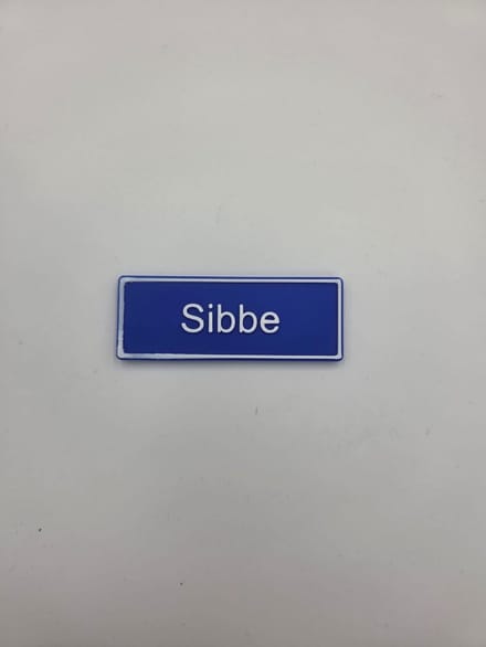 Koelkast Magneet plaatsnaam 8 X 3 CM Sibbe