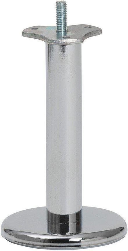 FLE - Stalen meubelpoot chroom rond ø 2,5 cm en hoogte 16 cm (M8)