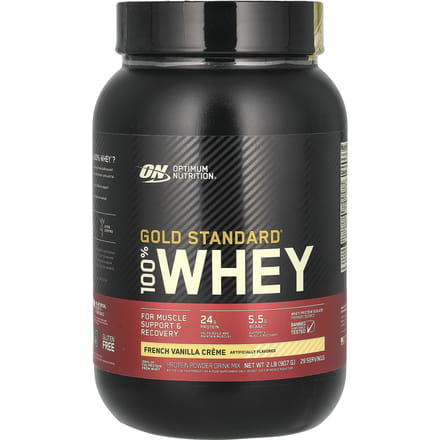 Optimum Nutrition, Gold Standard 100% Whey, French Vanilla Cream, 2 lbs (909 g)