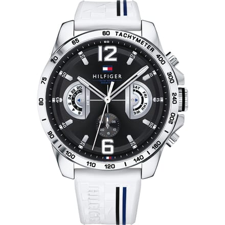 Tommy Hilfiger TH1791475 horloge - Silicoon -Wit - 46 mm