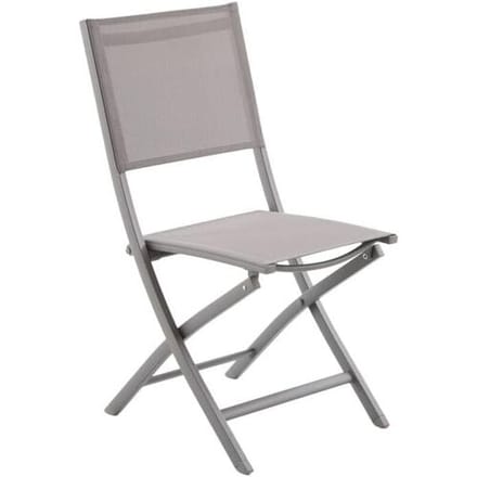 5five Essentia inklapbare stoel van aluminium, kleur hazelnootkoffie