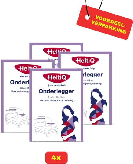 4x HeltiQ Onderlegger 5 stuks -Voordeelverpakking!