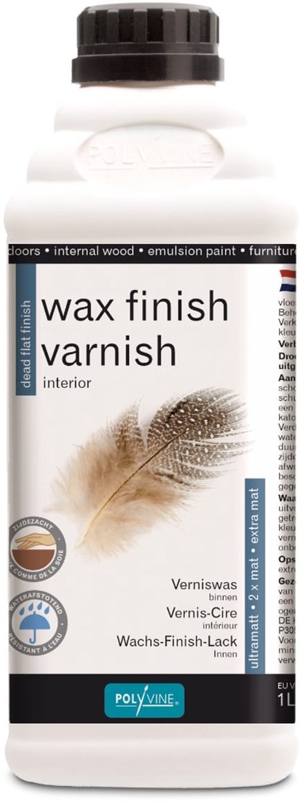 Polyvine Verniswas - wax finish - extra mat - teak - 1 liter