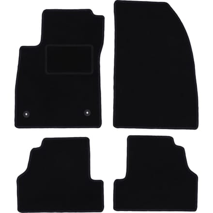 Zwarte velours vloermatten voor: Opel Mokka crossover (2012-2016)