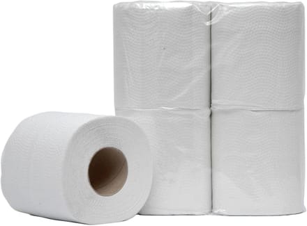 Toiletpapier 2-laags 200 vellen 48 rollen wit gerecycled met reliëf