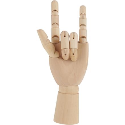 Vrouwen Hand Lichaam Kunstenaar Model Gelede Gearticuleerde Houten Sculptuur Mannequin Houten (#3) left hand beige