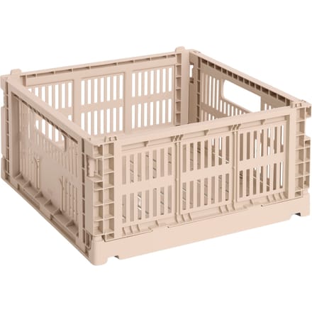 HAY Kleur Krat Mand Medium Vierkant - powder