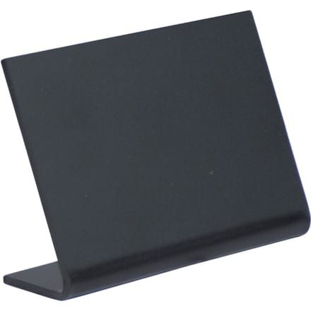 Securit® L-vormig A8 acryl-tafelkrijtbord in zwart
