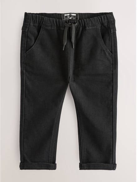 Next - Jongens - Superzachte jeans met stretch en elastische taille - Zwart