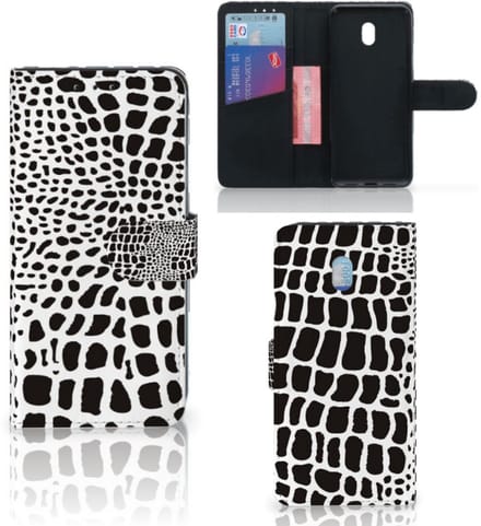 Xiaomi Redmi 8A Telefoonhoesje met Pasjes Slangenprint