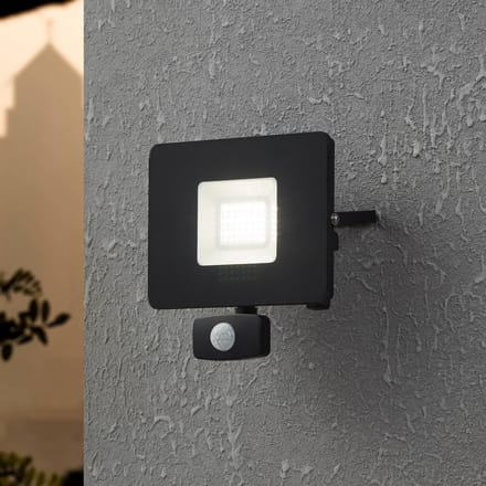Eglo FAEDO 3 - Buiten wandlamp met bewegingssensor - Zwart