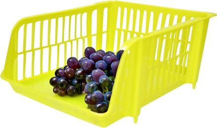 Plasticforte Stapelbare opbergmand - Groen - 20L - kunststof - 43 x 32 x 16 cm