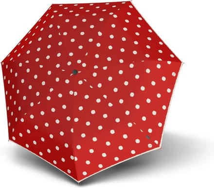 Knirps T.020 Small Manual paraplu - Dot art red – De Knirps T.020 Small Manual paraplu is ontwikkeld voor wie zo min mogelijk ruimte wil verliezen in tas, rugzak of koffer