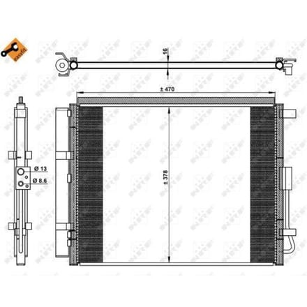 Condensor, airconditioning NRF 350230