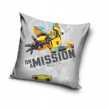 Decoratieve Pluche Kussensloop Transformers 40x40 cm - Zacht Velours