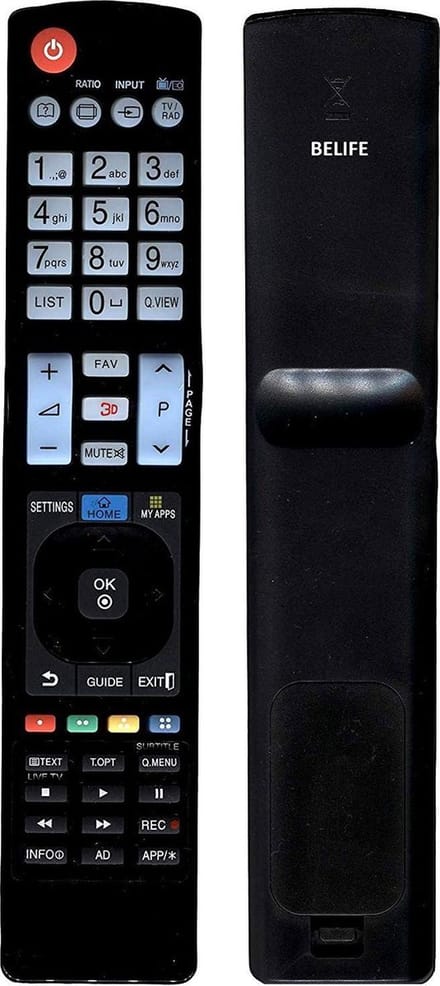 Go Go Gadget - Afstandsbediening - GESCHIKT VOOR alle LG - LCD - LED - SMART - APPS TV's - Zwart
